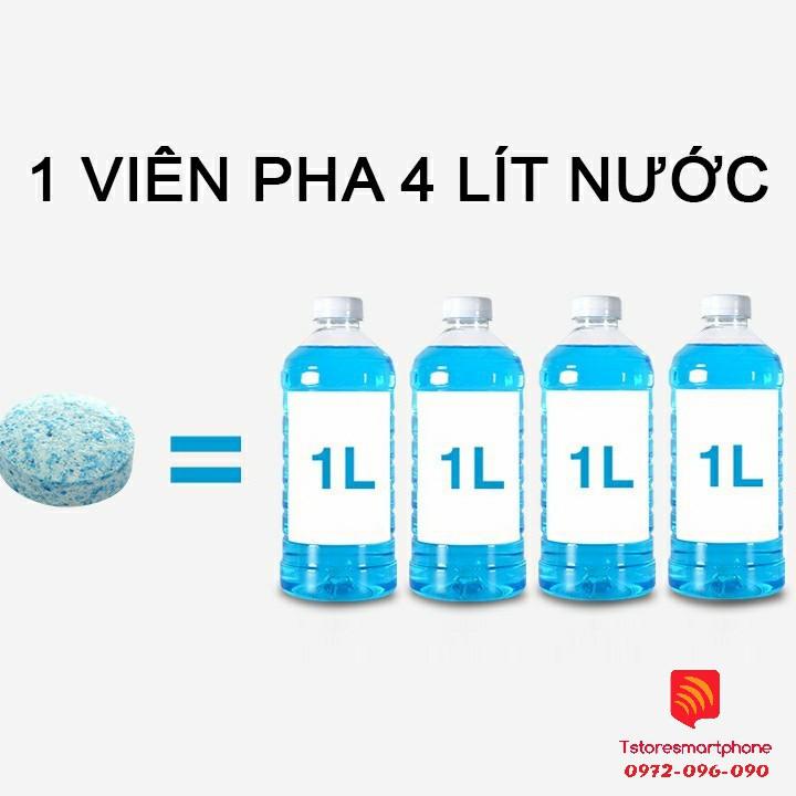 Viên sủi rửa kính xe ô tô chùi kính siêu sạch và siêu tiết kiệm