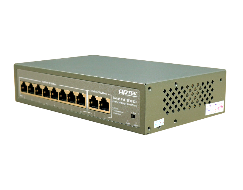 Switch APTEK SF1082P 8 port POE Unmanaged - Hàng chính hãng