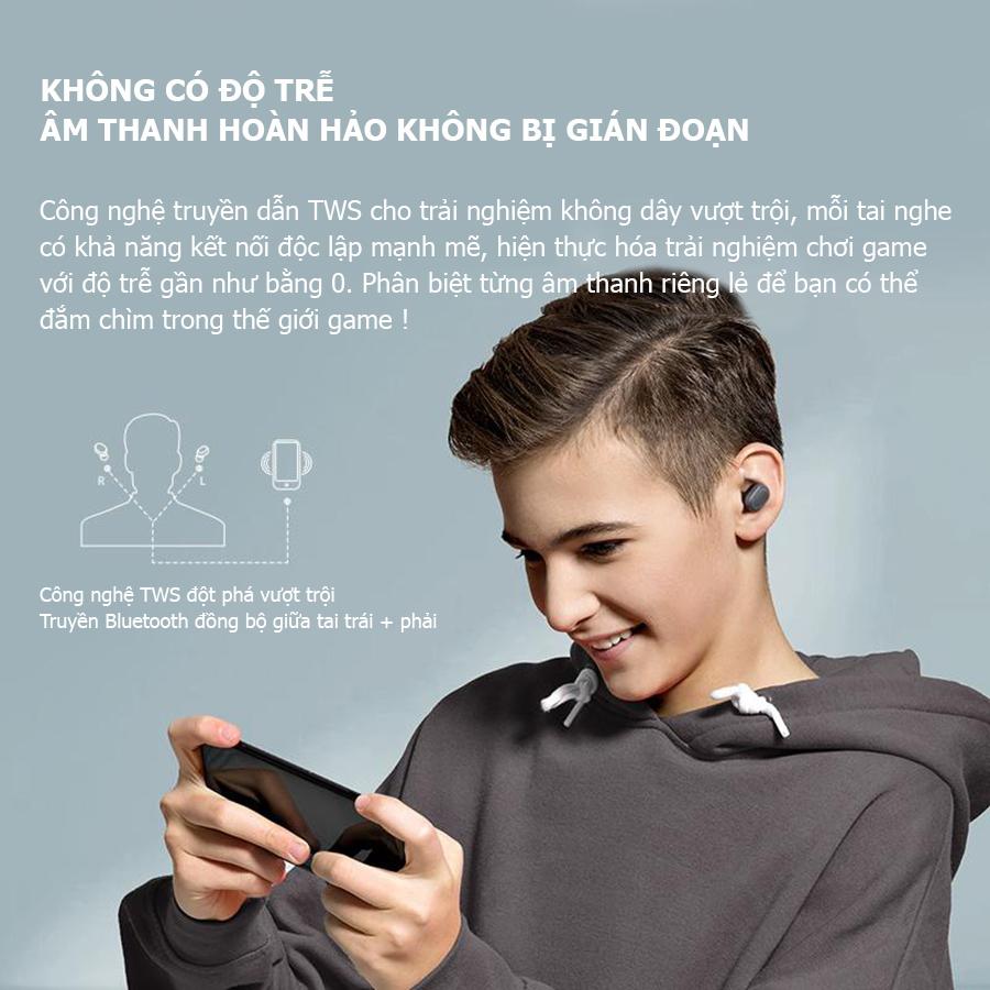 Tai nghe Bluetooth 5.0 - Thiết kế thể thao chất âm sống động