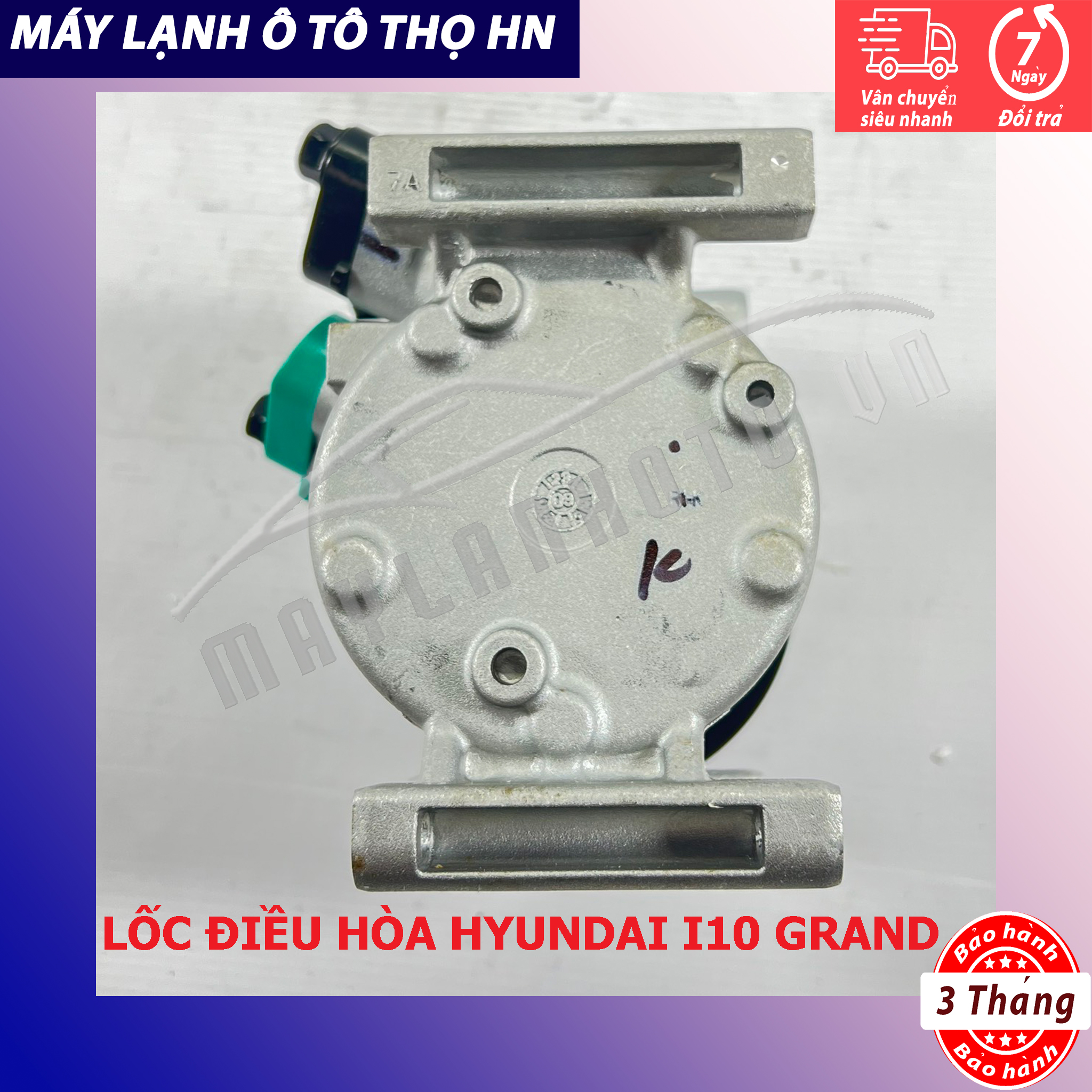 Lốc điều hòa Hyundai I10 Grand 2014 2015 2016 2017 2018 Hàng Hanon 15 16 17 18 97701-B4010/B9010