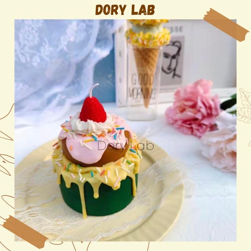 Nến Thơm Bánh Sinh Nhật 2 Tầng Dâu Tây Hàn Quốc - Dory Lab