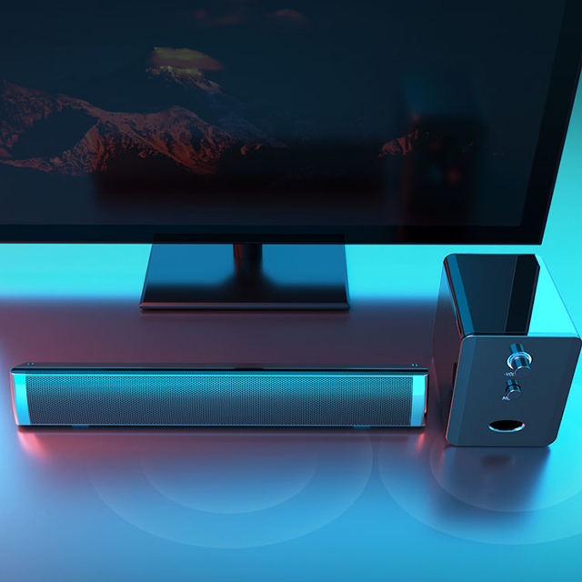 Loa Thanh Siêu Trầm Bluetooth Gaming Soundbar Dùng Cho Máy Vi Tính PC, Laptop, Tivi D236 Hỗ Trợ BASS, Cổng Kết Nối USB, Jack 3.5