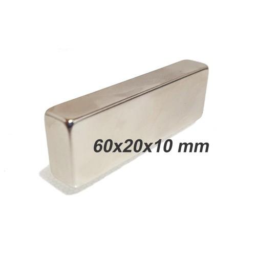 Nam châm đất hiếm 60x20x10mm nam châm có lực hút siêu mạnh
