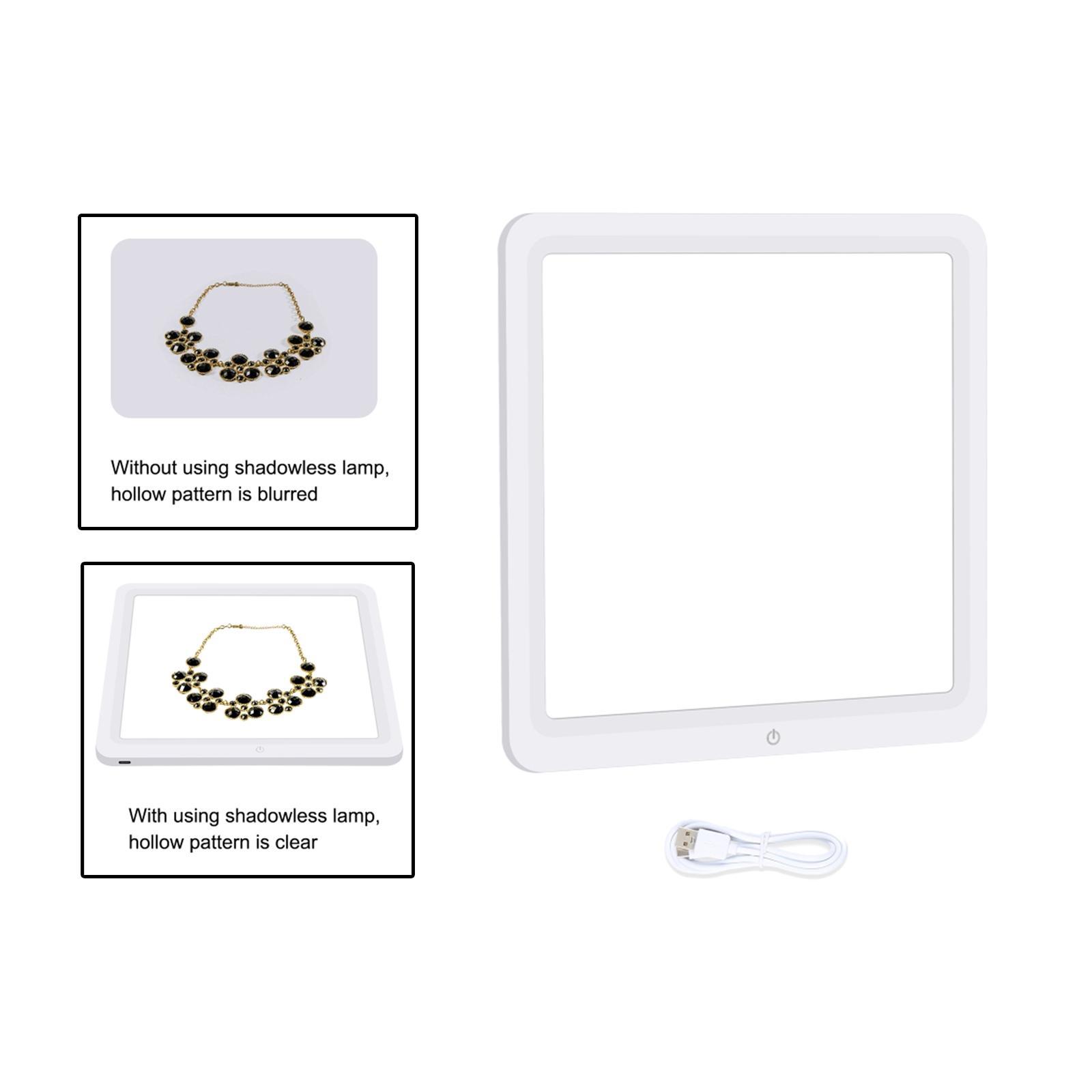 LED Shadowless Light Lamp Panel Adjustable Brightness for Jewelry