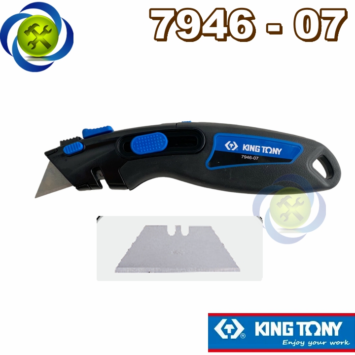 Dao rọc cáp Kingtony 7946-07 lưỡi cắt an toàn, thu vào tự động