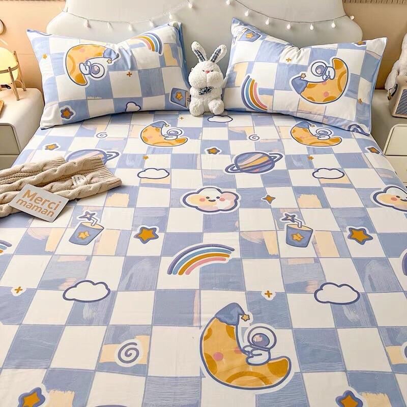 Ga Gối 100% Cotton Hàng Nhập khẩu Cao Cấp 3 Món Mẫu Bé Trai