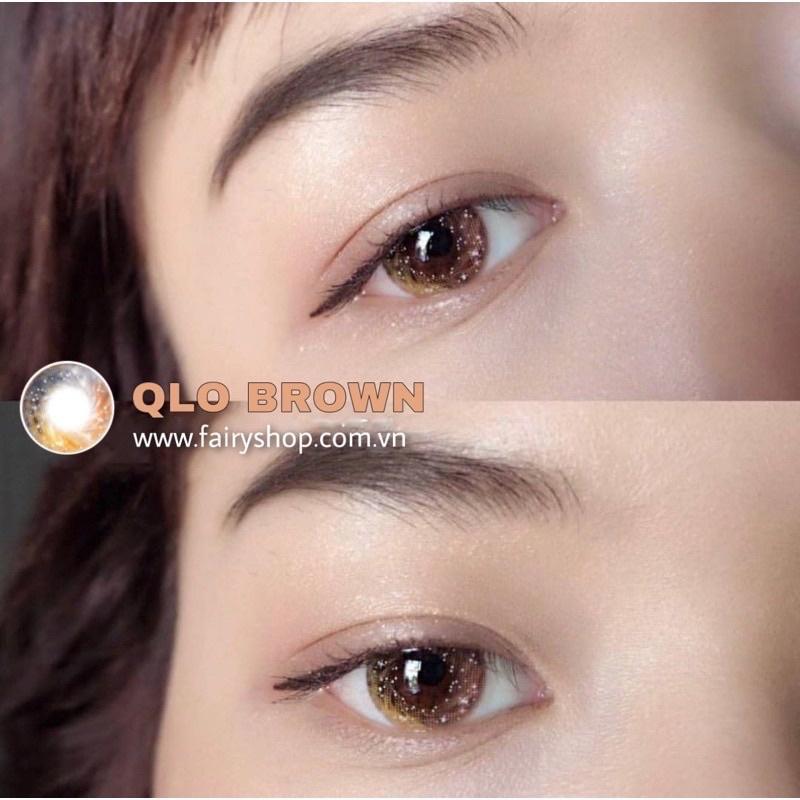 Kính Áp Tròng Qlo7 Brown 14.0mm - Kính Áp Tròng FAIRY SHOP CONTACT LENS