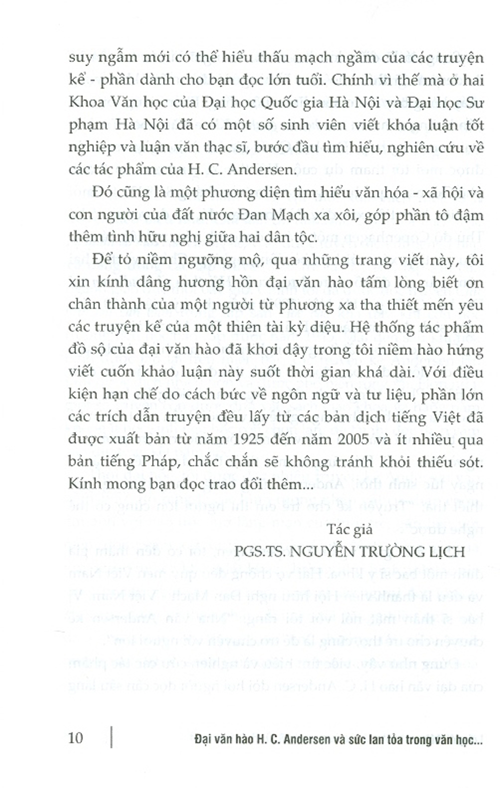 Đại Văn Hào H. C. Andersen Và Sức Lan Toả Trong Văn Học - Nghệ Thuật Việt Nam