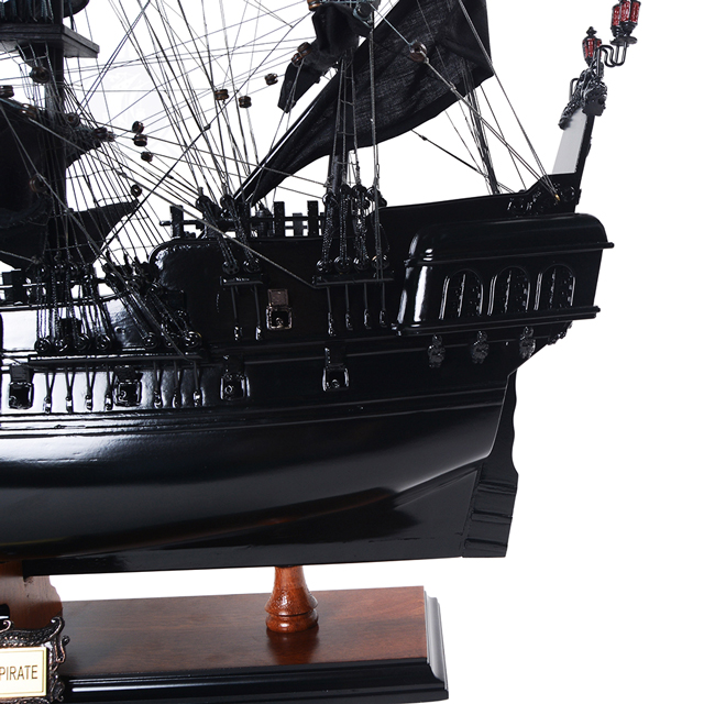 Mô Hình Thuyền Cướp Biển Bằng Gỗ Black Pearl Pirate Dùng Để Trưng Bày Trang Trí Dài 71 Cm