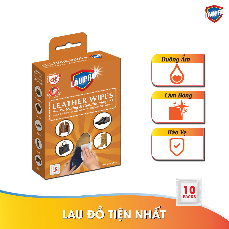 Combo Khăn Ướt Kháng Khuẩn CHỨA CỒN - 3 Hộp Läupro 250 Khăn (2 Đa Năng + 1 Lau Bếp) tặng 1 Hộp Läupro Leather Lau Đồ Da (Laupro) - Được Chứng Nhận & Kiểm Nghiệm!