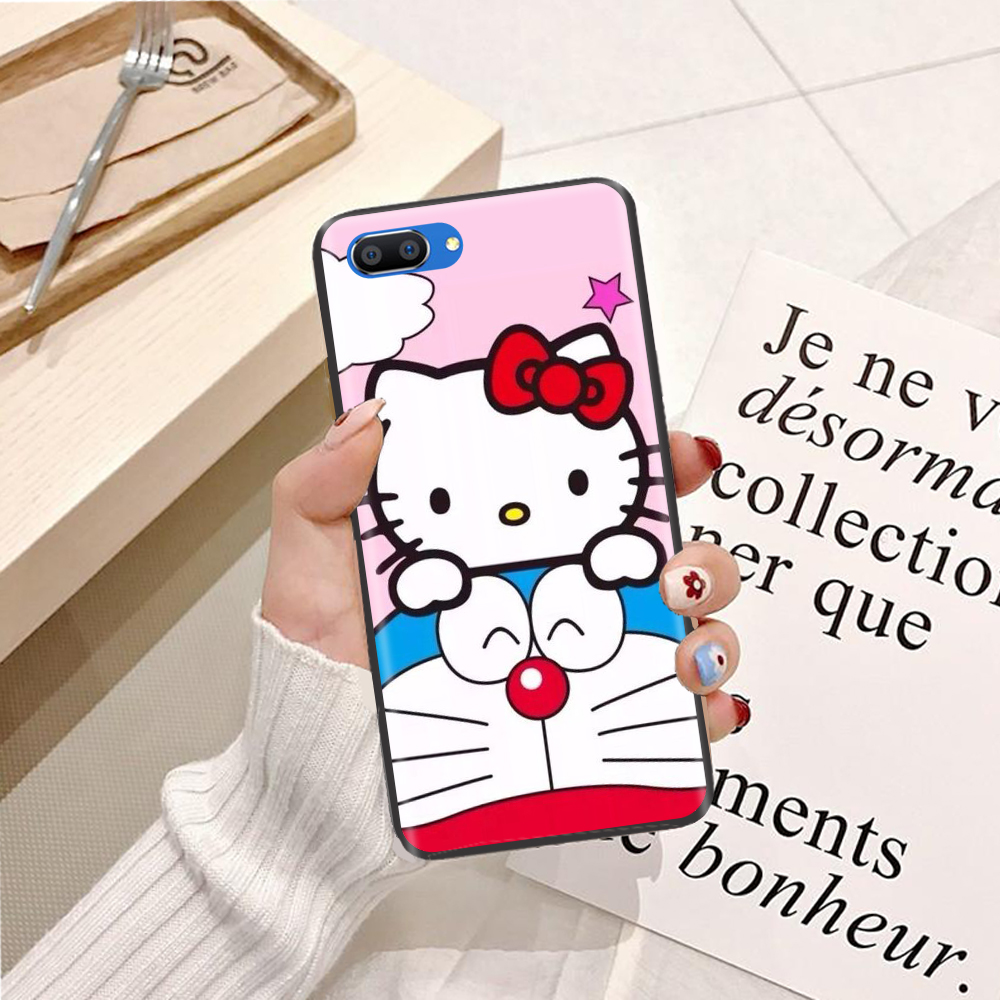 Ốp lưng điện thoại Realme C1 viền silicon dẻo TPU  hình Doremon Dễ Thương - Hàng chính hãng