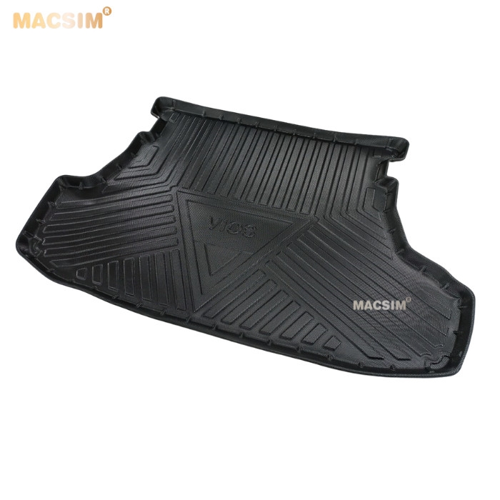 Thảm lót cốp Vios 2014-2022 (qd) nhãn hiệu Macsim chất liệu tpv cao cấp màu đen