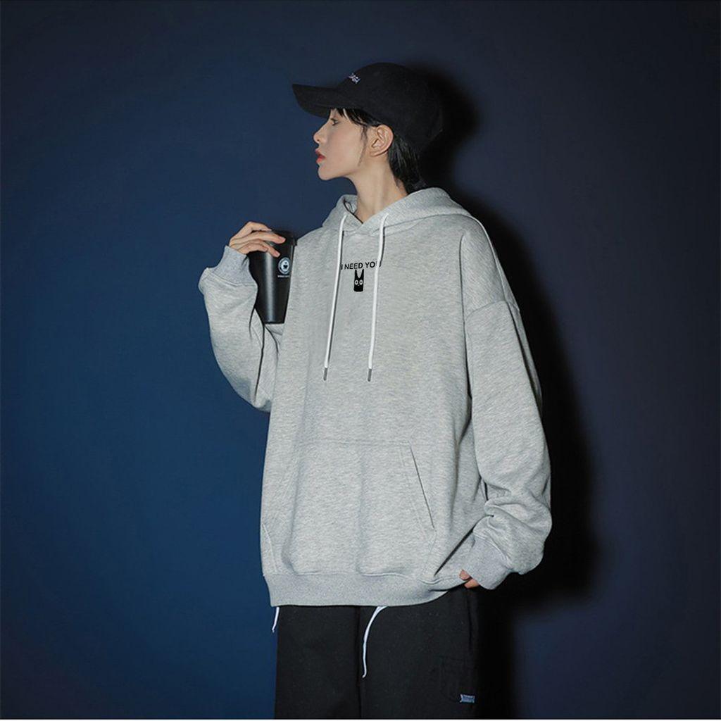 Áo hoodie nam nữ áo khoác I Need You phong cách ovesize siêu đẹp Unisex Form Rộng – ST12 - babitrendy