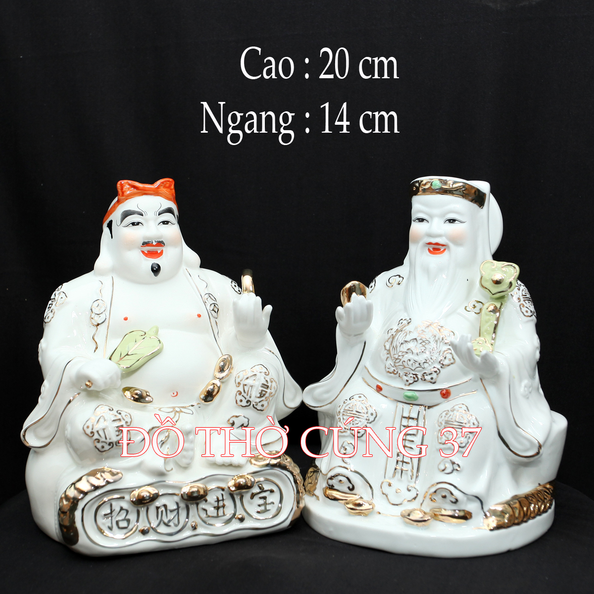 TƯỢNG THẦN TÀI - THỔ ĐỊA - MEN SỨ TRẮNG