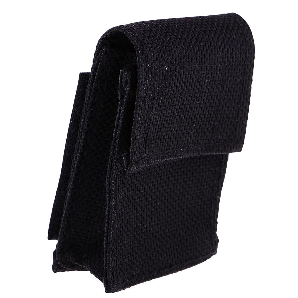 2X 1x 9v Flat Guitar Bass Battery Holder Cover Bag Nylon Container Instruments