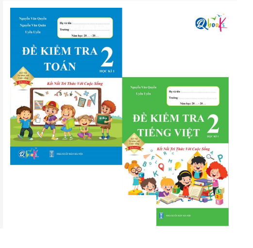 Sách - Combo Đề Kiểm Tra Toán và Tiếng Việt 2 - Kết Nối Tri Thức Với Cuộc Sống - Học Kì 1