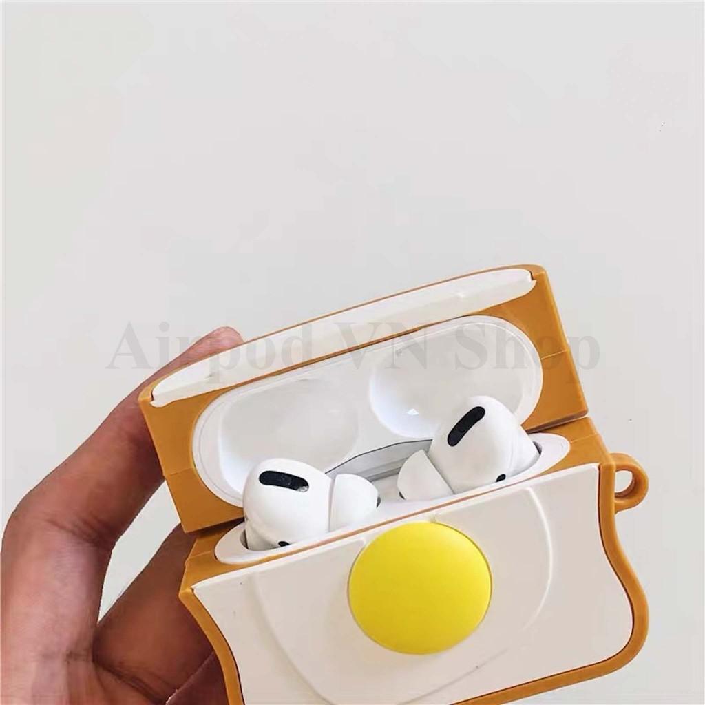 Bao Case Ốp dành cho Airpods 1/2, Airpods Pro trứng rán cute cao cấp