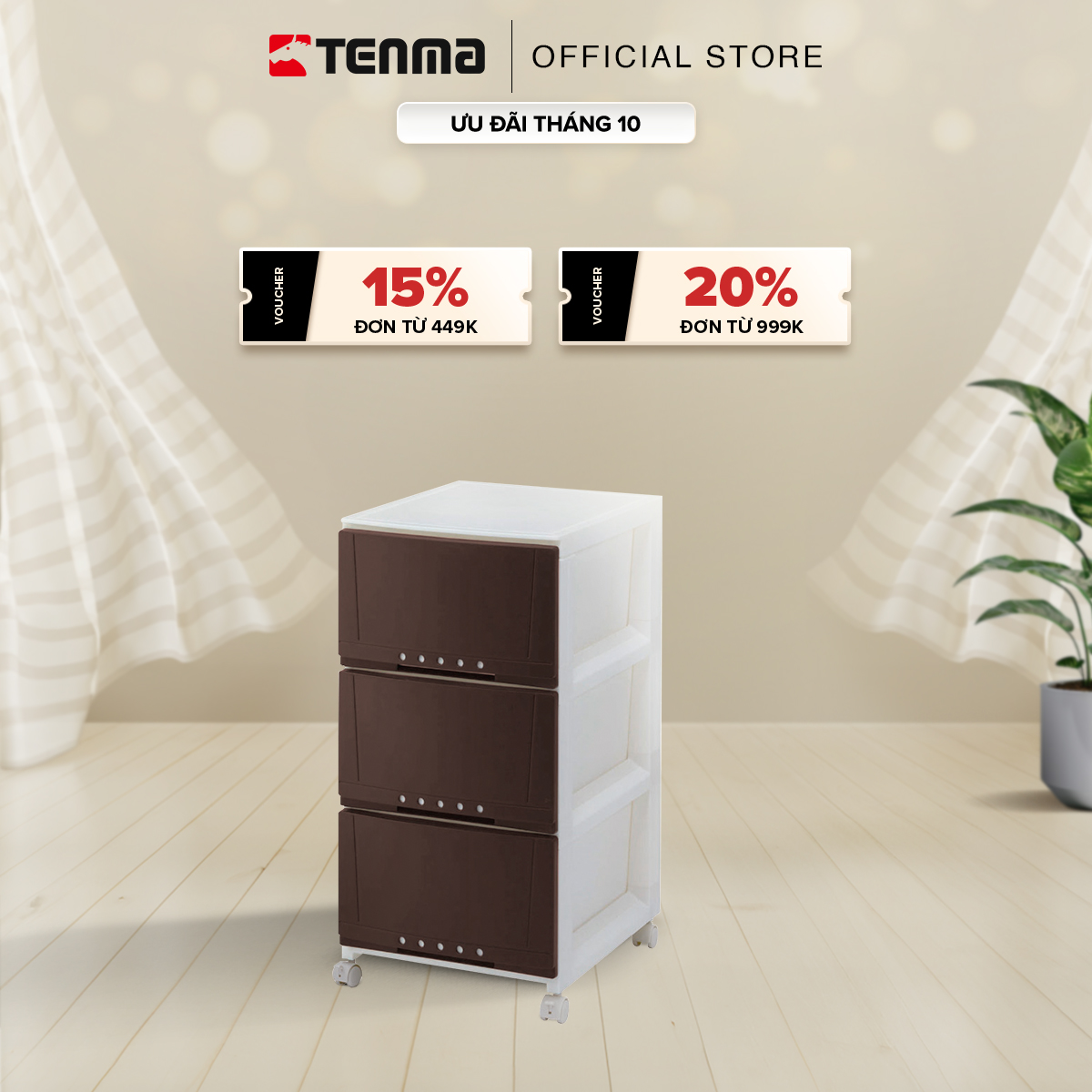 Tủ Nhựa Ngăn Kéo Đa Năng 3 Ngăn TENMA, Profix 3403