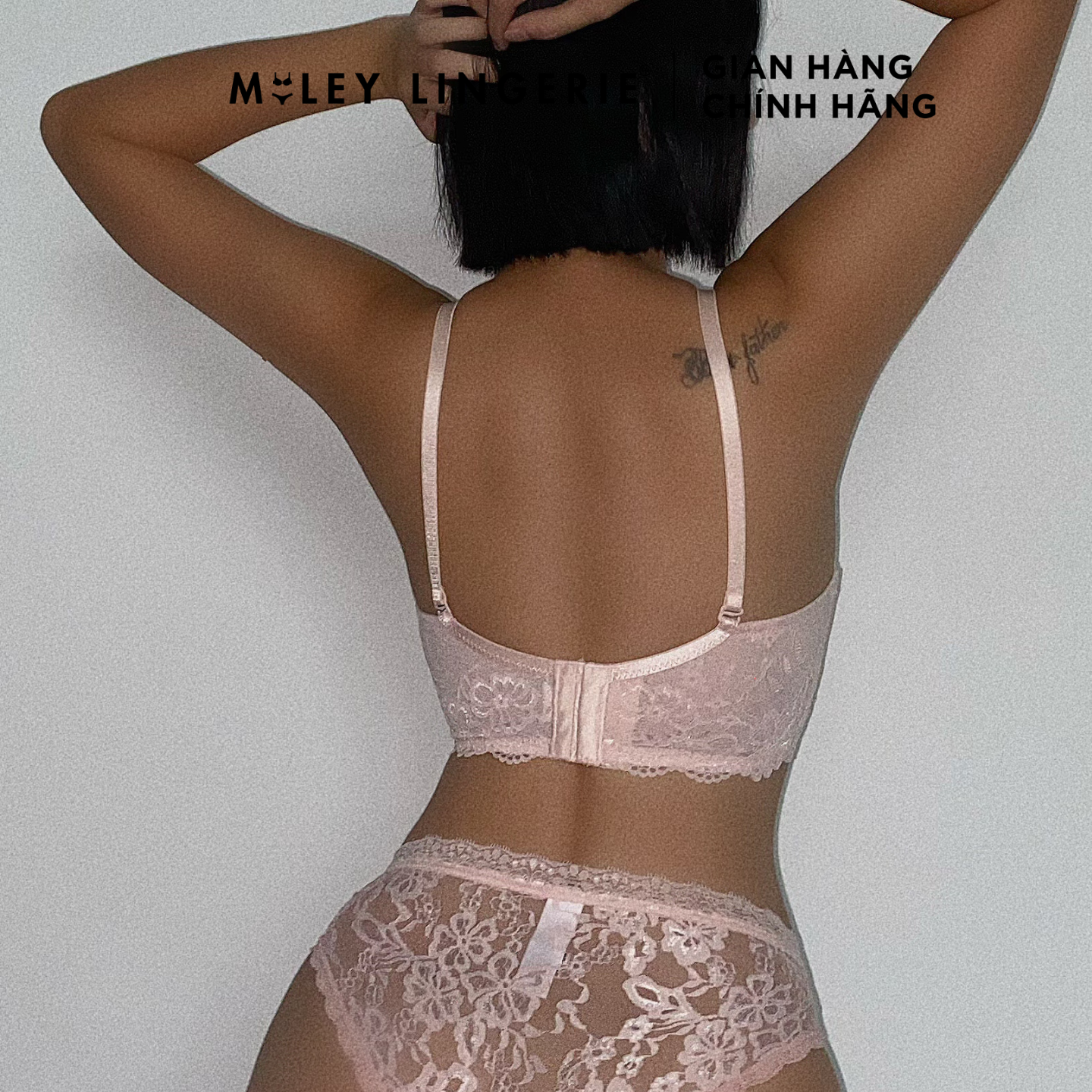 Áo Ngực Nâng Ngực Ren Nữ Mút Dày 4cm Active Miley Lingerie - Hồng BRL14001