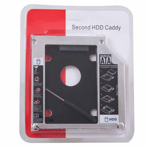 Case HDD CaddyBay FBLink 2.5” Sata 12.7mm (Chuyển Ổ CD Laptop Ra HDD)