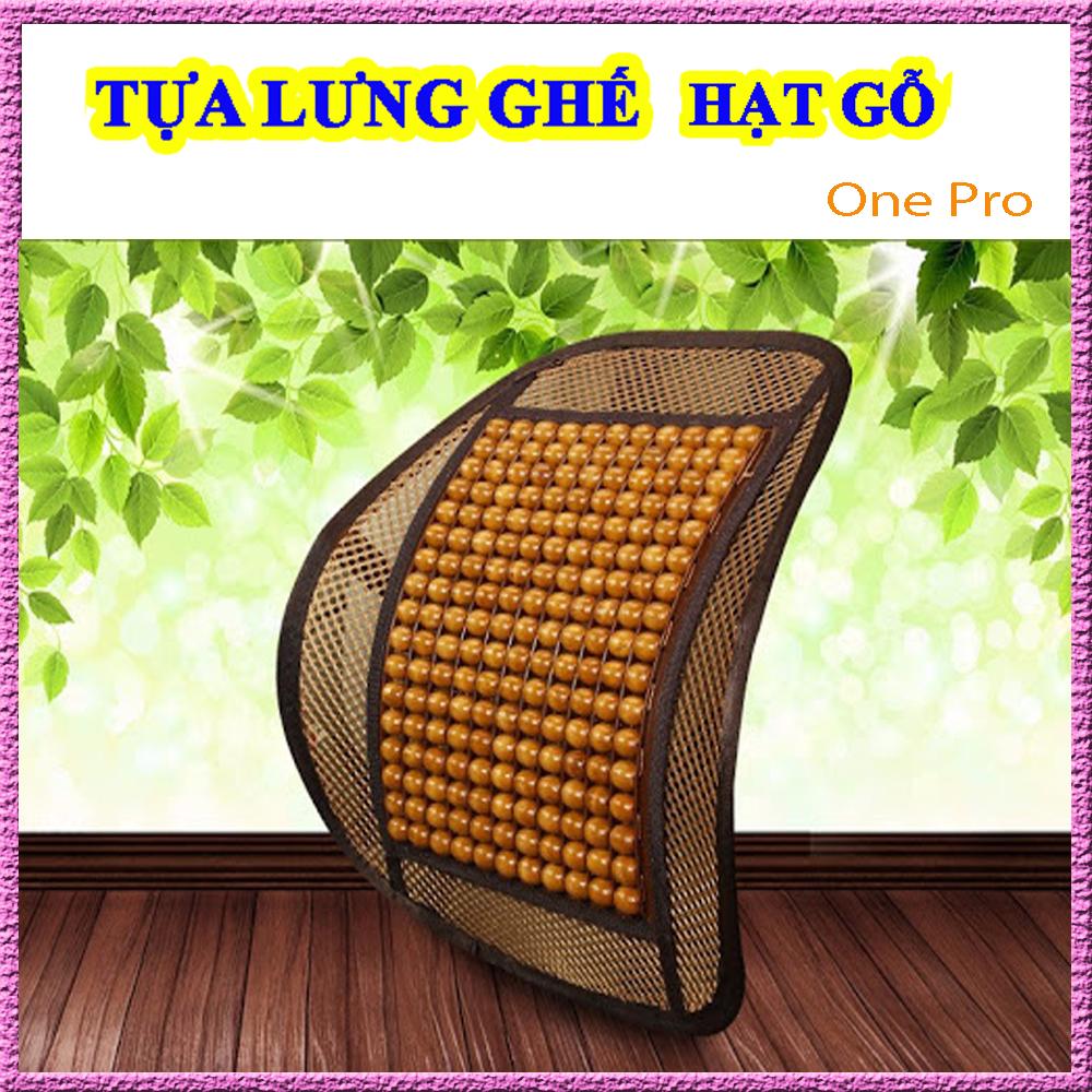Tựa lưng lưới đan hạt gỗ cho ghế ô tô và văn phòng chống mỏi lưng
