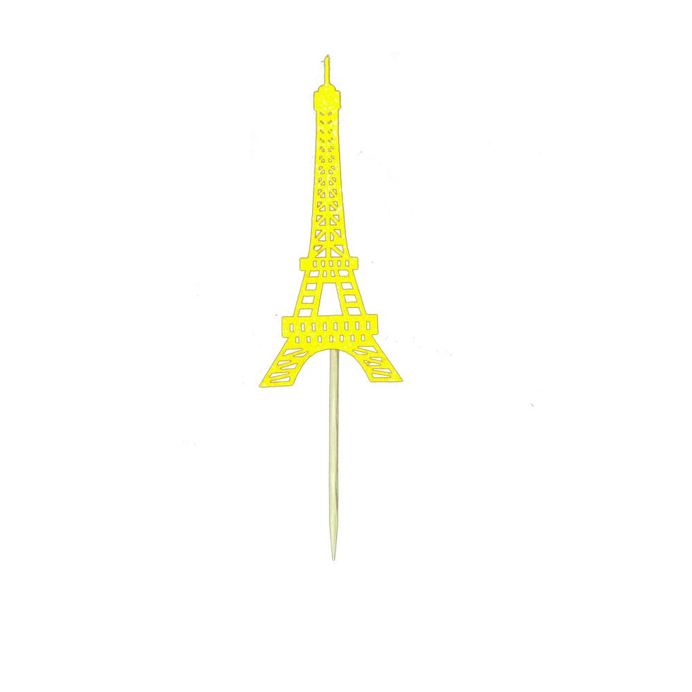 20pcs Glitter Paper Tower Cake Cupcake Toppers Birthday Food Picks