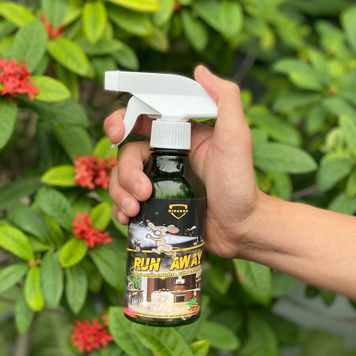 Chai Xịt Đuổi Chuột, Muỗi Thảo Mộc Run Away Chai 300ml Không Mùi, An Toàn Đuổi Chuột, Gián, Côn Trùng Hiệu Quả Xua Đuổi Chuột, Gián, Côn Trùng ... Chỉ Sau 1 Lần Xịt