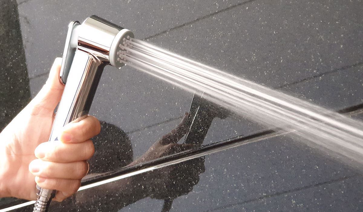 Tay xịt vệ sinh cao cấp, chất lượng Germany. Tăng áp cao, chất liệu nhựa ABS mạ Chrome Eurolife EL-H-X09