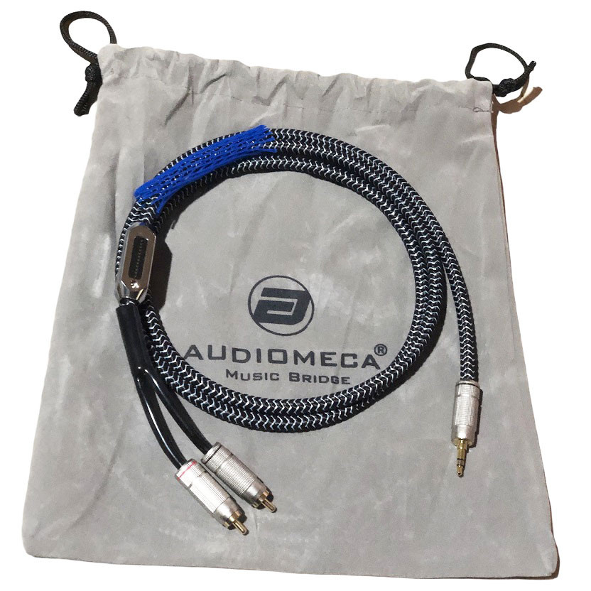 Dây Tín Hiệu Âm Thanh Chống Nhiễu 3.5mm ra 2 Đầu RCA Mạ Vàng AUDIOMECA SW-1290 Tặng Kèm Túi Nhung Cao Cấp - Hàng Chính Hãng