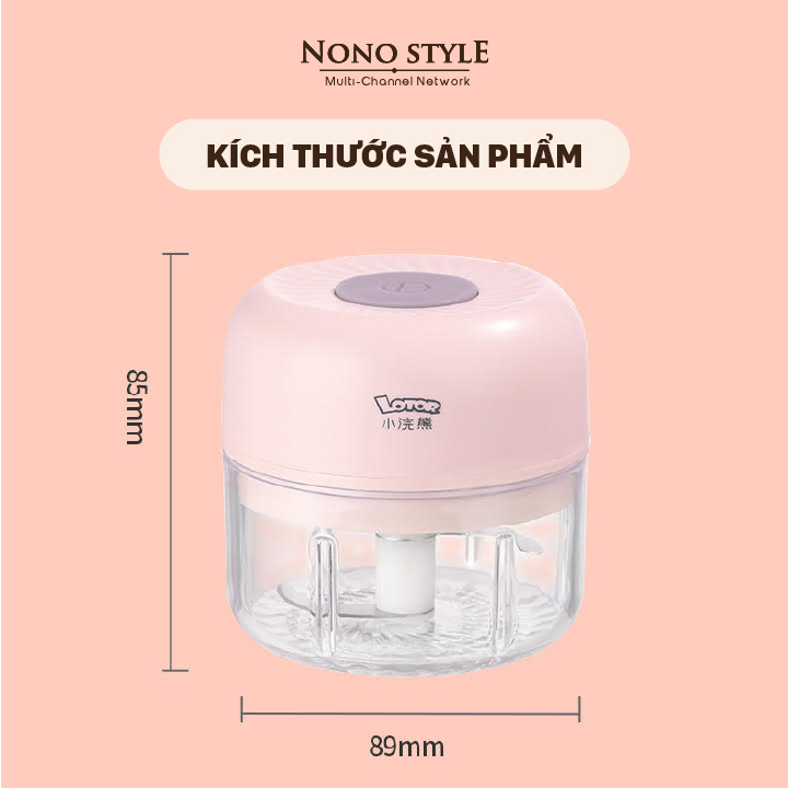 Dụng Cụ Xay Tỏi Ớt ECOCO, LOTOR - Hàng Chính Hãng