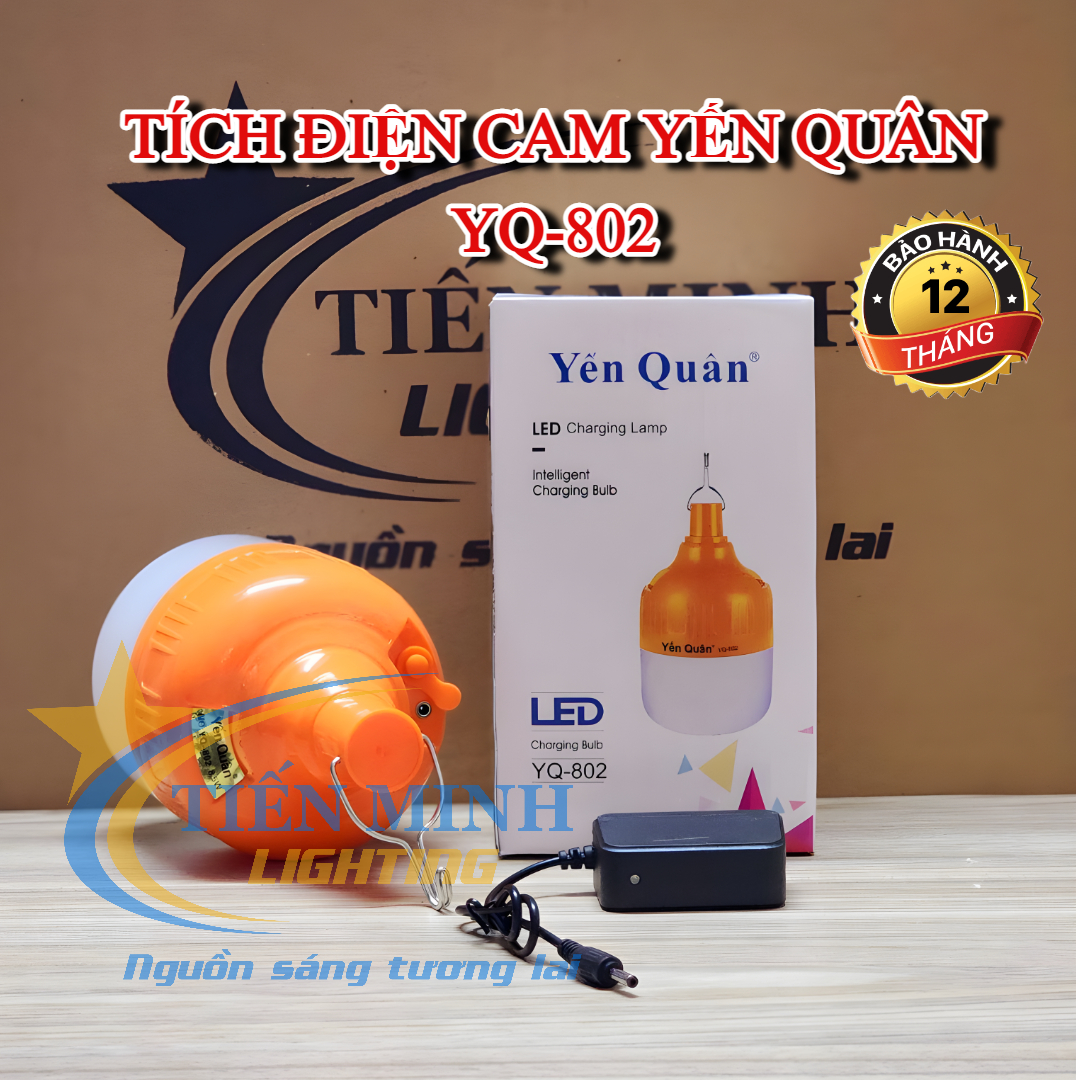 ĐÈN TÍCH ĐIỆN CAM YẾN QUÂN 50W YQ-801, 80W YQ-802, SIÊU SÁNG, THỜI GIAN SỬ DỤNG LÂU