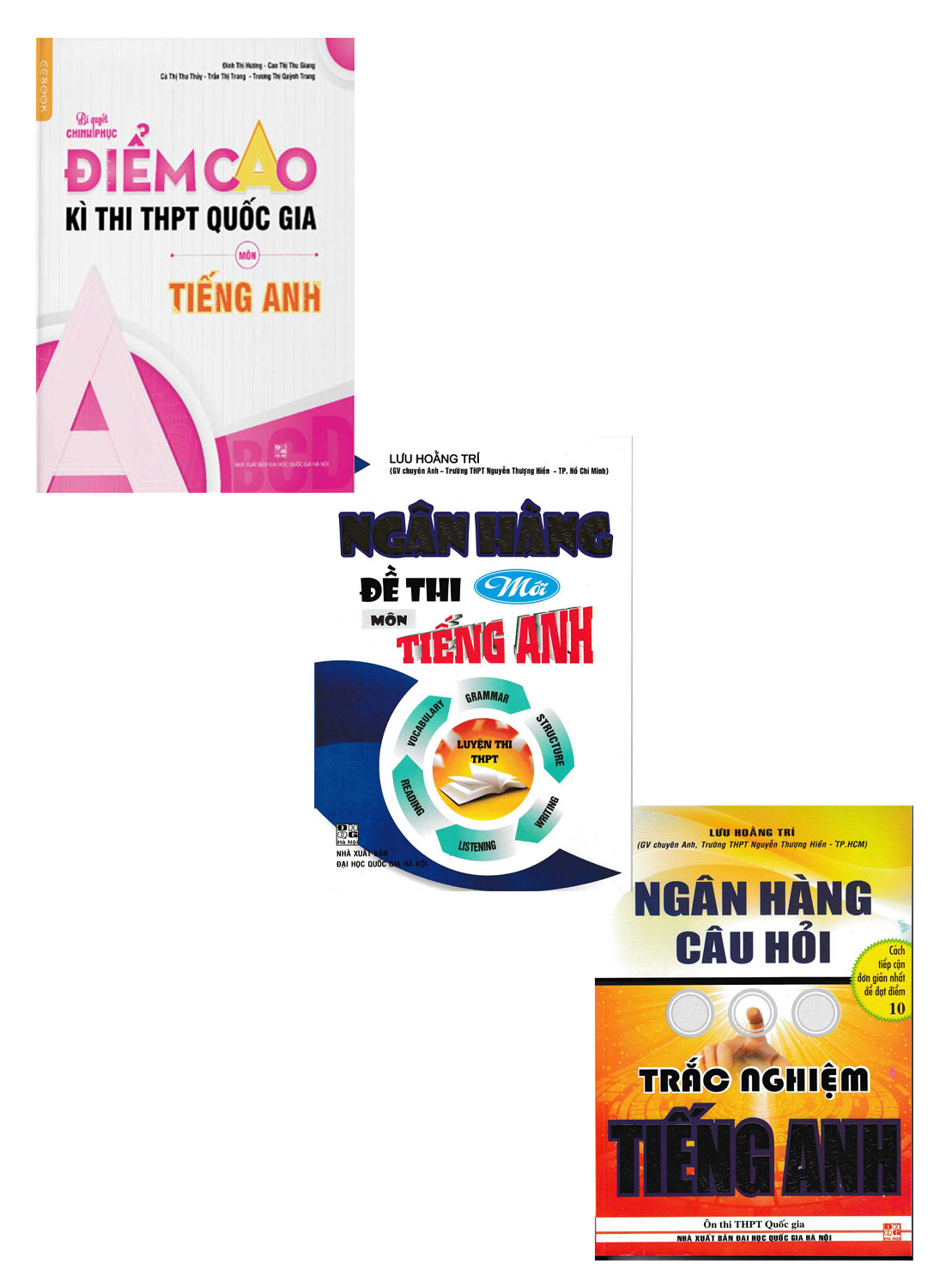 Sách tham khảo- Combo Ngân Hàng Đề Thi THPT Quốc Gia Môn Tiếng Anh (3 Cuốn)_HA