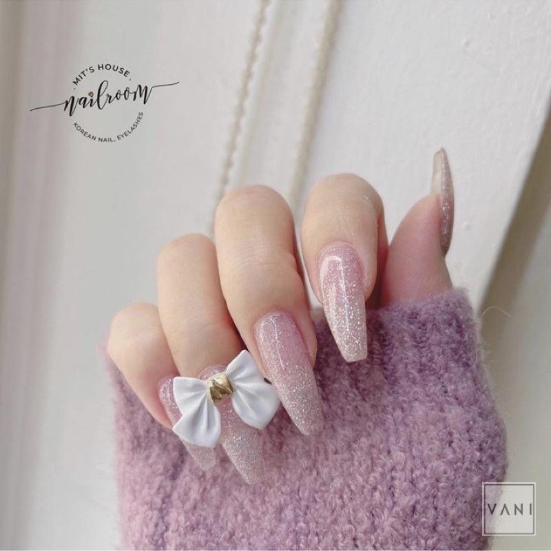 Charm Nơ Nail, phụ kiện trang trí móng tay