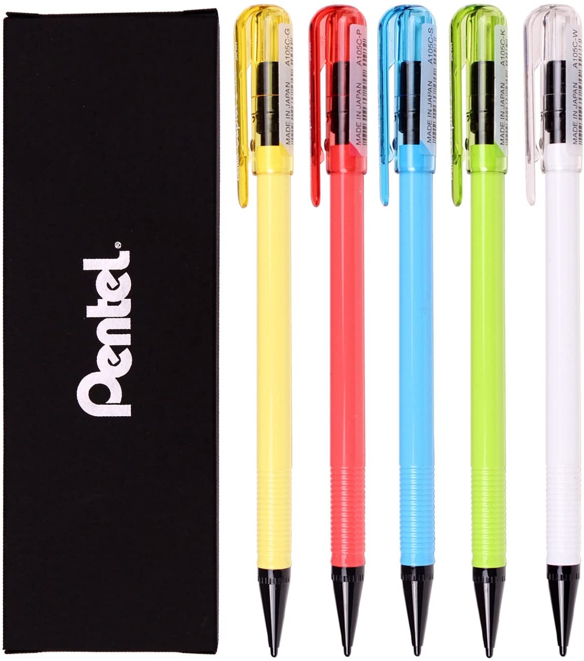 Bút Chì Kim Pentel Caplet Màu Neon A105C Ngòi 0.5mm | Thiết Kế Đẹp Mắt | 4 Màu Vỏ