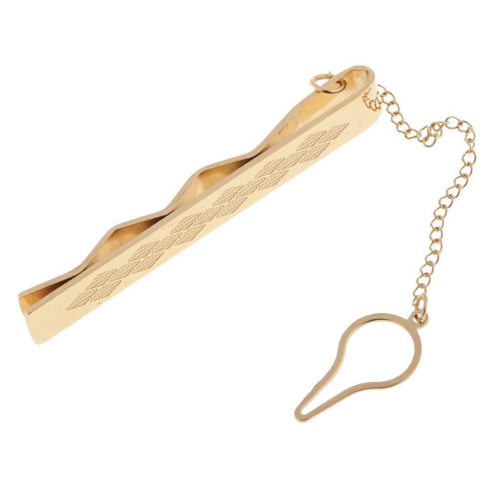 Stainless Steel Formal Necktie Tie Bar Clasp Wedding Mens