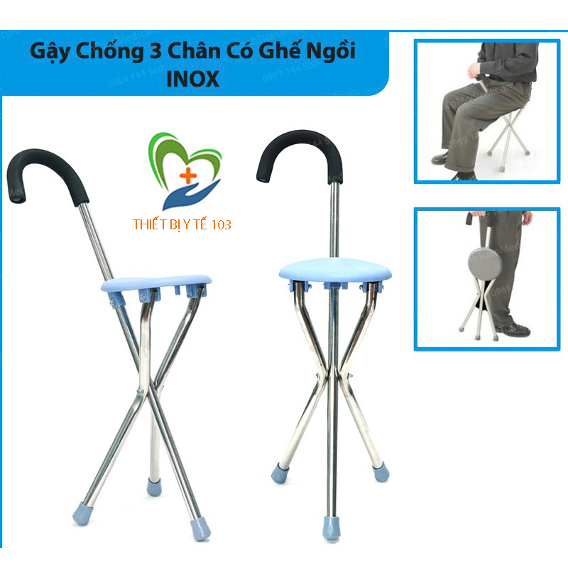 Ba toong, gậy chống 1 chân có ghế ngồi KY911L