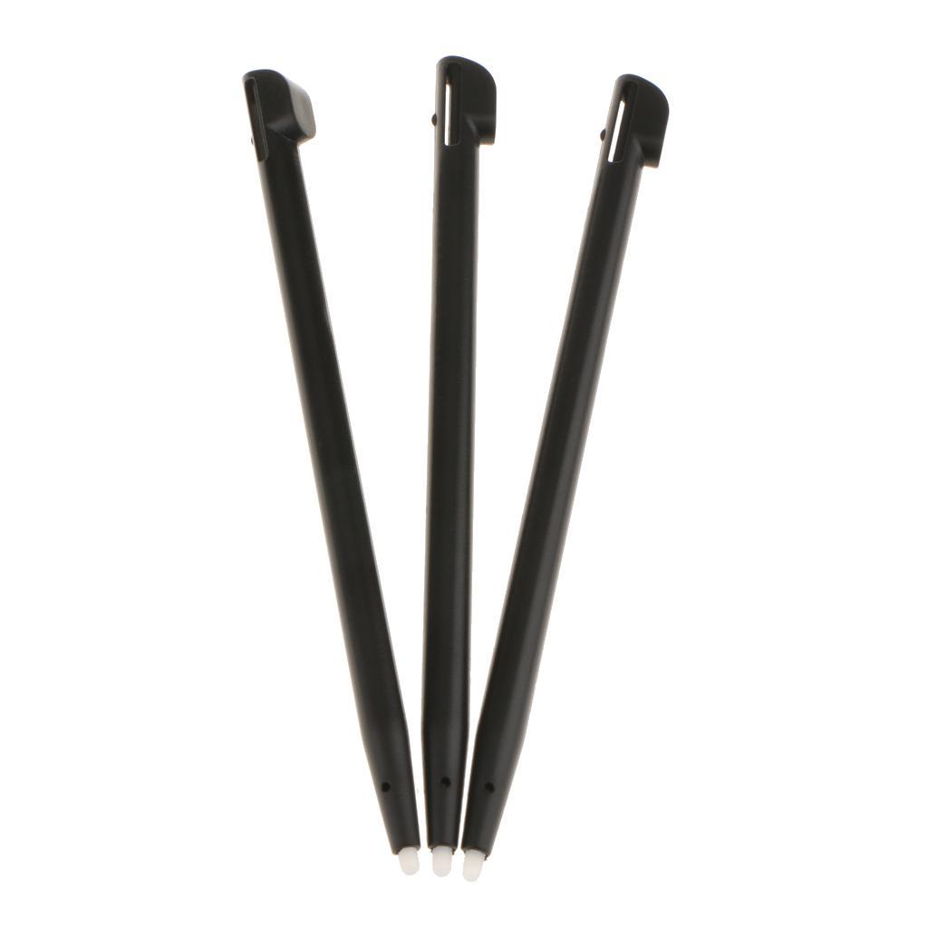 6Piece Slot in Touch Stylus Pen Stylus for  2DS Consoles Black+Blue