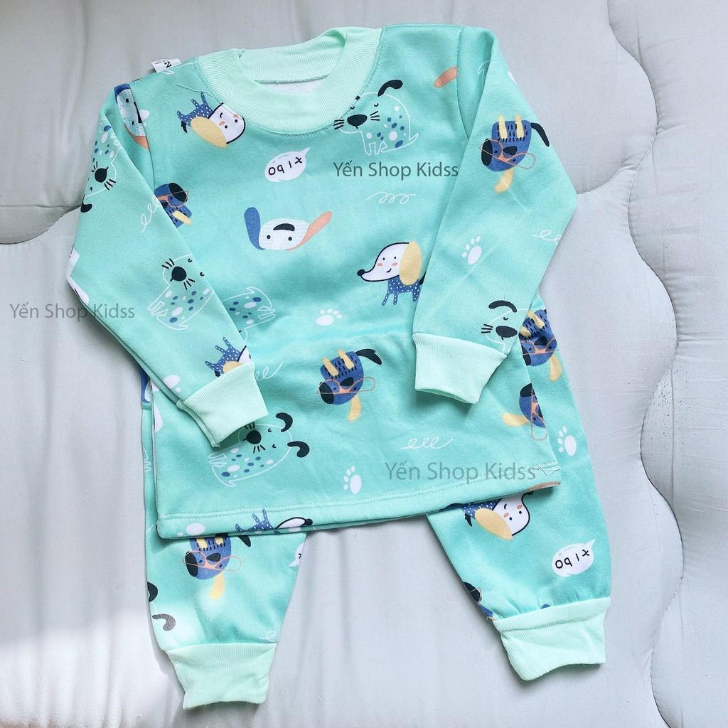 BỘ NỈ BÔNG CỔ CHUI CHO BÉ (5-14.5KG) (729