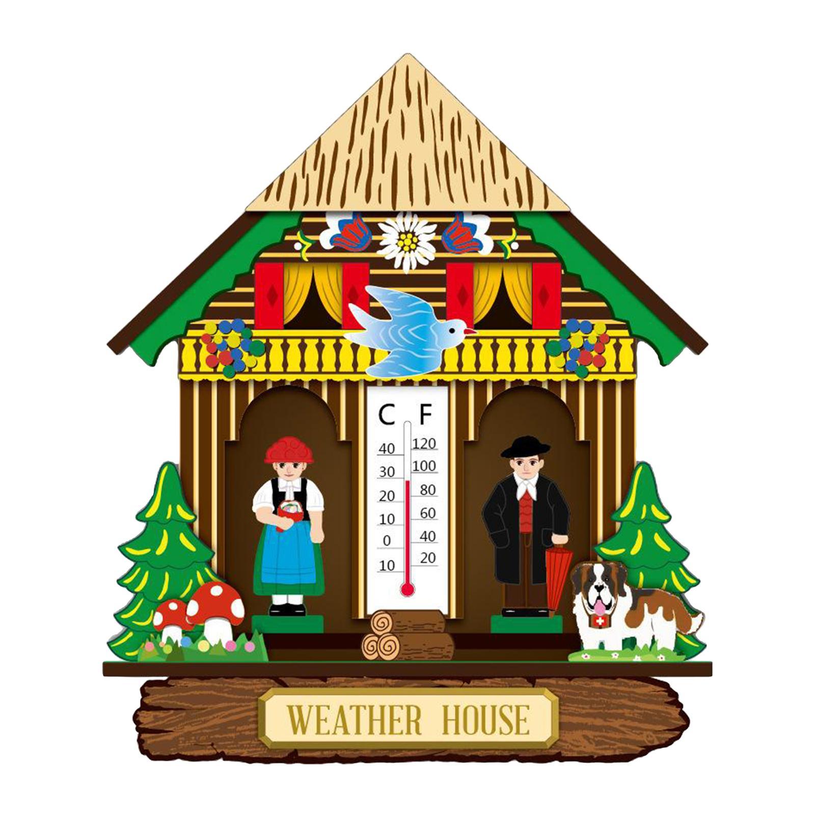 Wall Mounted Thermometer Hygrometer Temperature Humidity Measure Meter