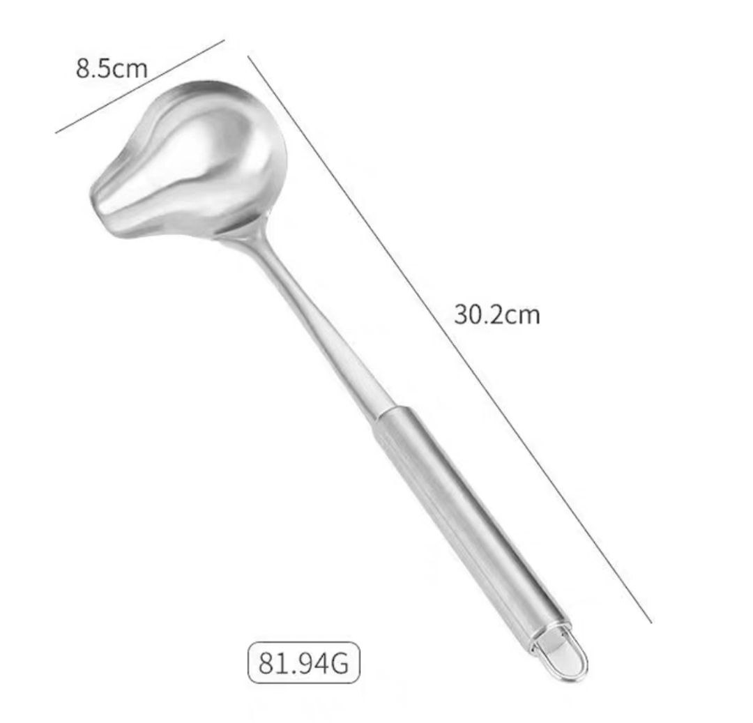 Muôi múc trân châu inox mỏ vịt - muôi múc nước lèo nhà hàng nhà bếp