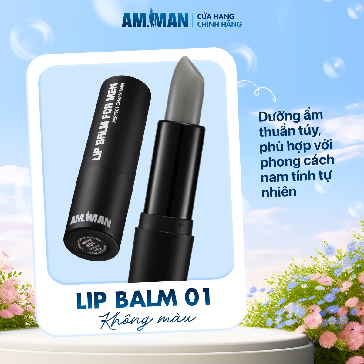 Son dưỡng cho nam AM-MAN LIP BALM FOR MEN