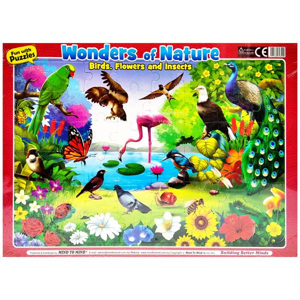 Fun With Puzzles: Wonder Of Nature - Birds, Flowers And Insects