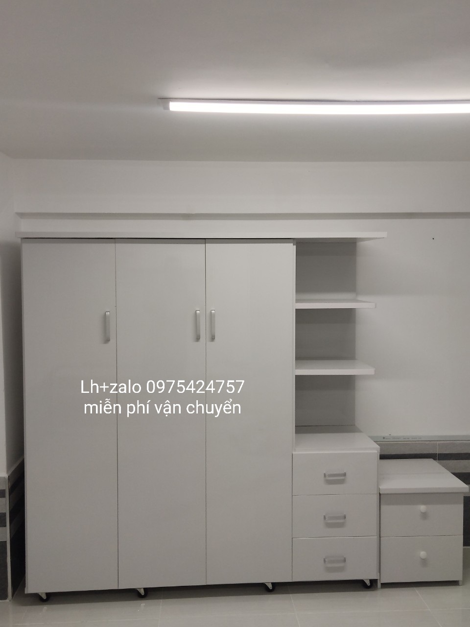 Tủ nhựa đài loan 3 cánh 1 kệ