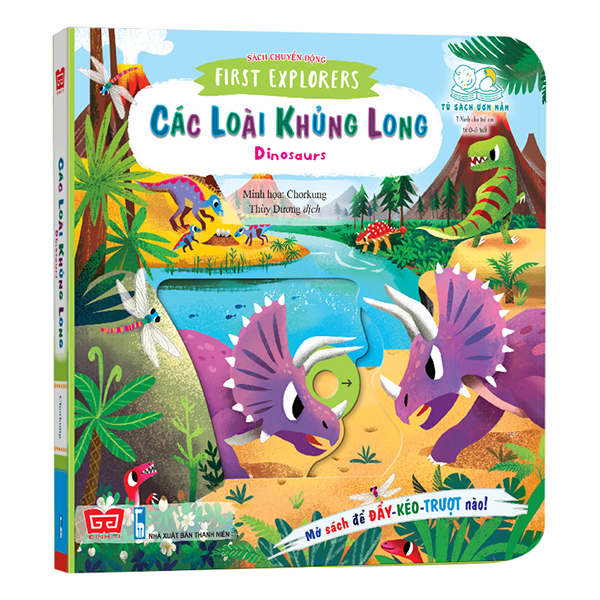 Sách Tương Tác - Sách Chuyển Động - First Explorers - Dinosaurs - Các Loài Khủng Long