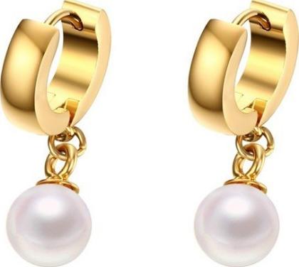 Bông Tai Tòn Ten Ngọc Trai Chất Liệu Thép Titan Không Rỉ TT 1925 - 1 Cặp