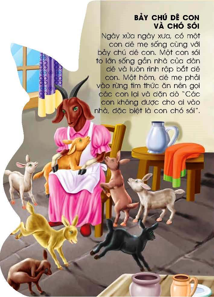 Combo Những Câu Chuyện Tuyệt Vời (4 Quyển): Chú Nai Bambi Thân Thiện + Bảy Chú Dê Con Và Chó Sói + Kiến Tốt Bụng Và Châu Chấu Lười Biến + Cuộc Phiêu Lưu Của Cậu Bé Rừng Xanh