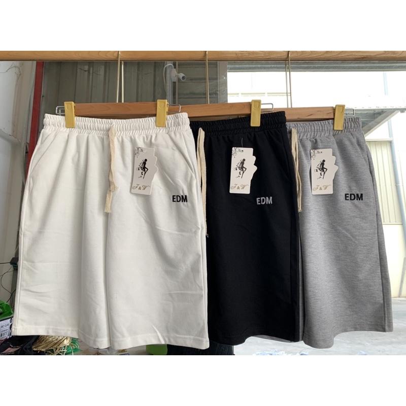 Quần ngố unisex chữ EDM - hàng QC mã 335