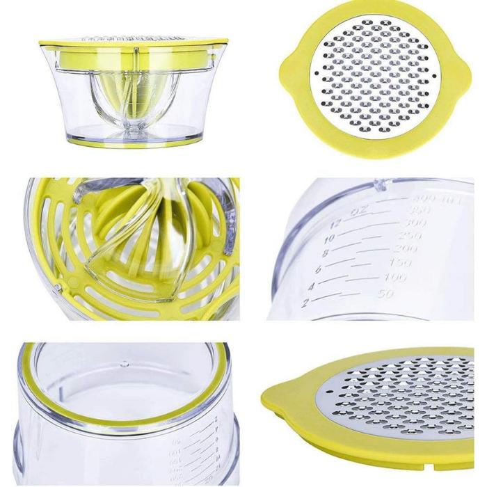 Dụng Cụ Vắt Cam Đa năng 4in1 (Vắt Cam, Nạo Rau Củ, Tách Lòng Trắng Trứng, Ca Đong Định Mức)