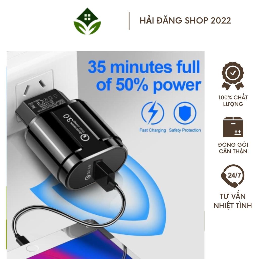 Sạc nhanh 18W Quick Charge 3.0 Cho Android Và IOS