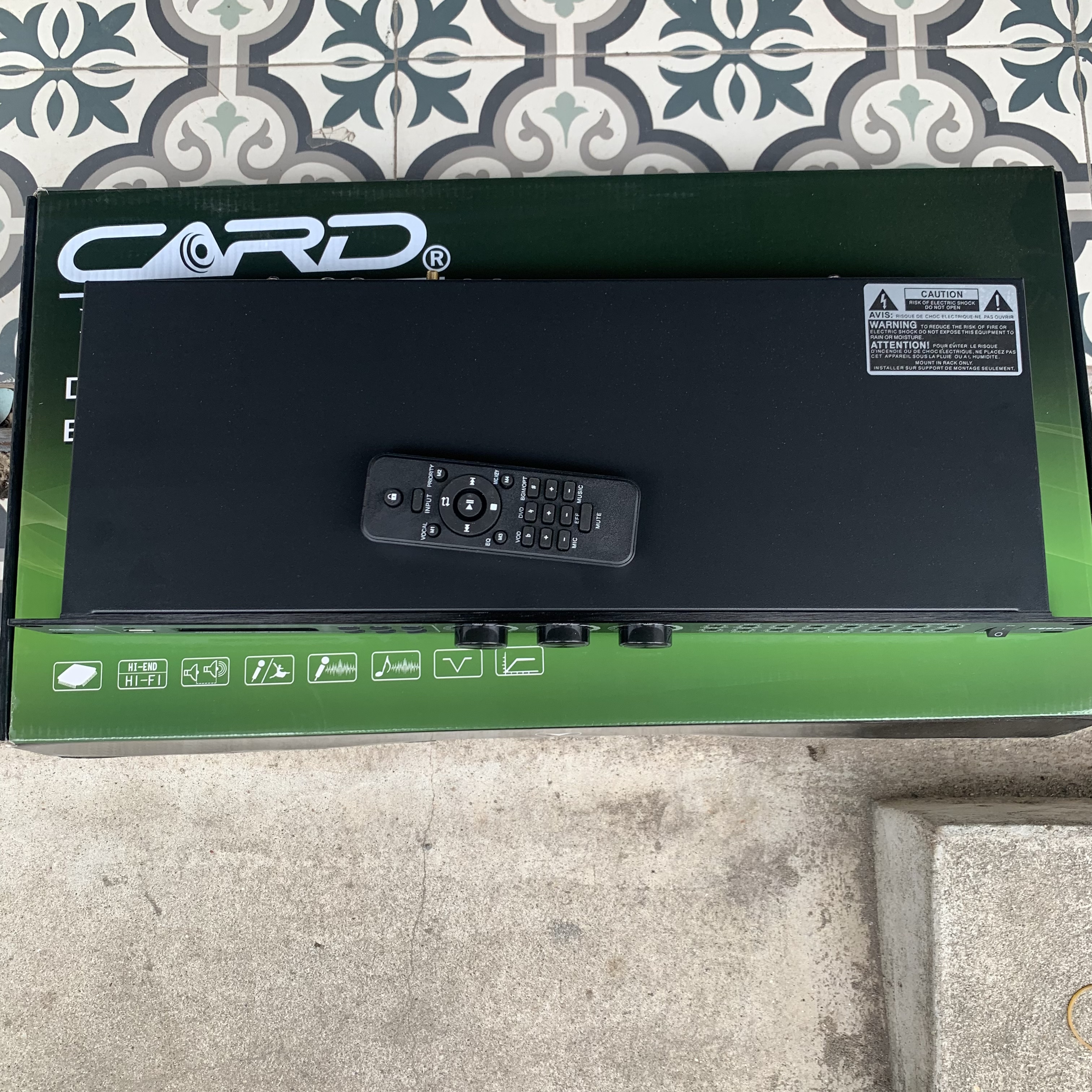 Vang cơ lai số CARD K66PRO - Echo mượt, reverb sáng, chống hú, có cổng quang, bluetooth, USB - Tặng 1 cặp dây canon